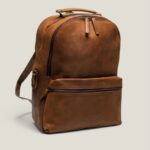 Premium Vintage Leather Backpack - Pullup Leather