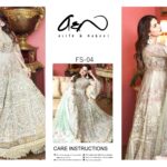 Pastel green luxury gown by Asifa & Nabeel