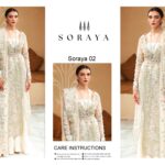 Pastel Mint & Off-White Open Gown - Soraya