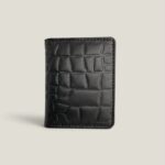 Luxe Leather Wallet - Crocodile Leather Print