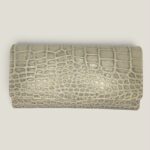 Premium Women’s Leather Clutch - Crocodile Print