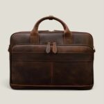 Handcrafted Leather Laptop Bag - Pullup leather